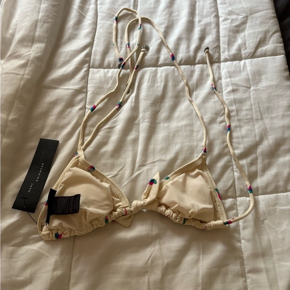 Marc Jacobs Cream Triangle Bra with Colorful Accents - Picture 6 of 6